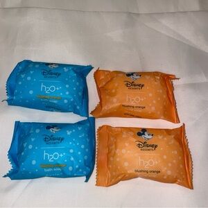 Disney Resorts Soap H20 Bath and  Facial Blushing Orange Travel Size 4 Bars